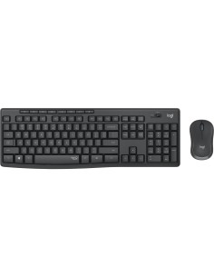 Logitech MK295 Silent Wireless Combo teclado Ratón incluido Oficina RF inalámbrico Portugués Grafito