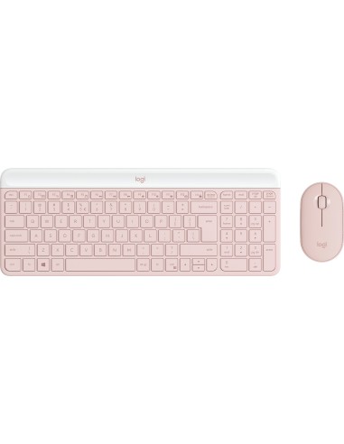 Logitech 920-011322 teclado Ratón incluido Oficina RF inalámbrico QWERTY Internacional de EE.UU. Rosa
