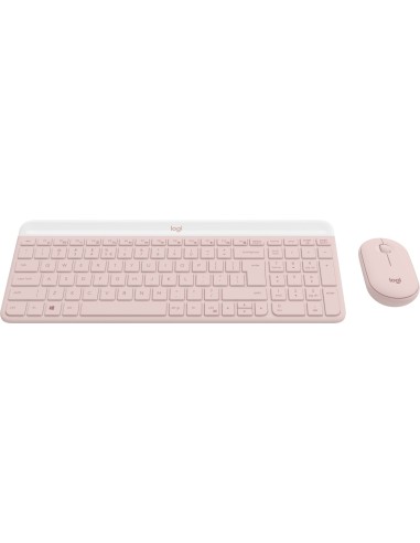 Logitech 920-011322 teclado Ratón incluido Oficina RF inalámbrico QWERTY Internacional de EE.UU. Rosa