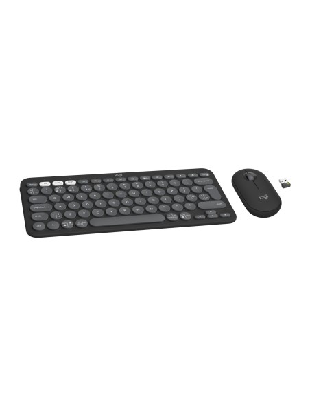 Logitech 920-012233 teclado Ratón incluido Universal RF Wireless + Bluetooth QWERTY Inglés del Reino Unido Grafito