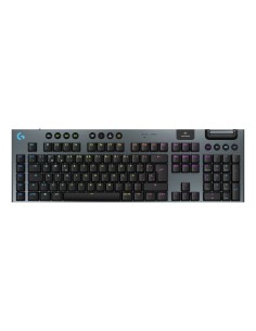 Logitech G Teclado para gaming inalámbrico de perfil bajo G915 X LIGHTSPEED, teclas de PBT de doble moldeado, teclas totalmente
