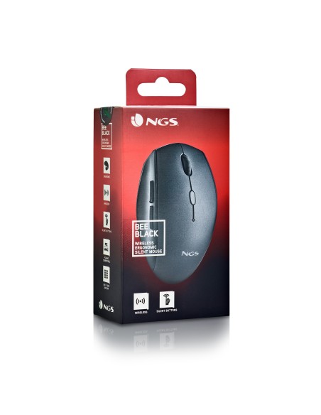 NGS BEE ratón Oficina mano derecha RF inalámbrico Óptico 1600 DPI