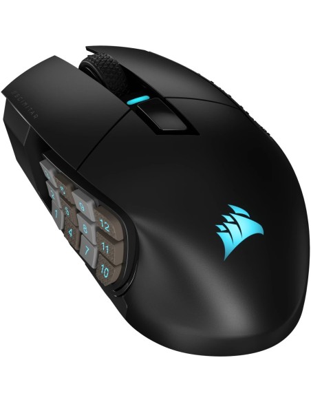 Corsair SCIMITAR ELITE WIRELESS ratón Juego mano derecha RF Wireless + Bluetooth + USB Type-C Óptico 26000 DPI