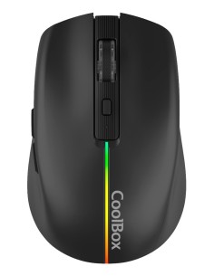 CoolBox GAMING RATON W01 NEGRO INALAMBRICO RECARGABLE 1600DPI SILENTCLICK