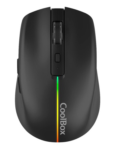 CoolBox GAMING RATON W01 NEGRO INALAMBRICO RECARGABLE 1600DPI SILENTCLICK