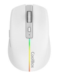 CoolBox GAMING RATON W01 BLANCO INALAMBRICO RECARGABLE 1600DPI SILENTCLICK