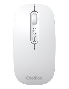 CoolBox RATON W02 IA BLANCO INALAMBRICO RECARGABLE 500MAH RF+BT 1600DPI COPILOT SILENTCLICK