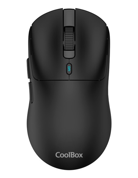 CoolBox GAMING RATON W03 NEGRO ULTRALIGERO INALAMBRICO RECARGABLE RF+BT+USB-C 10.000DPI