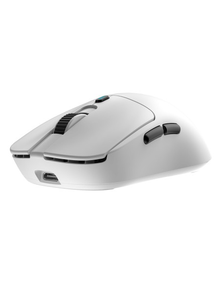CoolBox GAMING RATON W03 BLANCO ULTRALIGERO INALAMBRICO RECARGABLE RF+BT+USB-C 10.000DPI