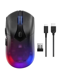 Lenovo Legion M410 ratón Juego Ambidextro RF Wireless + USB Type-C Óptico 16000 DPI