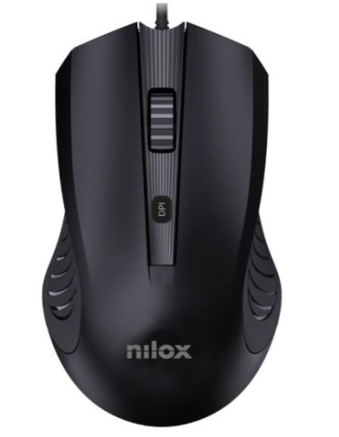 Nilox MOUSB1013 ratón Oficina USB tipo A Óptico 2400 DPI