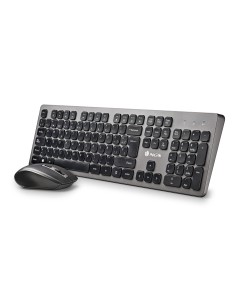 NGS IDOL KIT teclado Ratón incluido Oficina RF inalámbrico QWERTY Negro, Plata 2