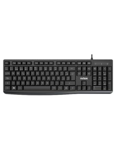 Nilox NXKBE000013 teclado Oficina USB Español Negro