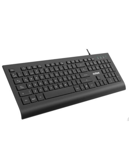 Nilox NXKBE000014 teclado Oficina USB Español Negro