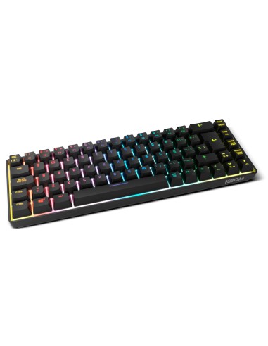 Krom Kalista teclado Juego USB Negro