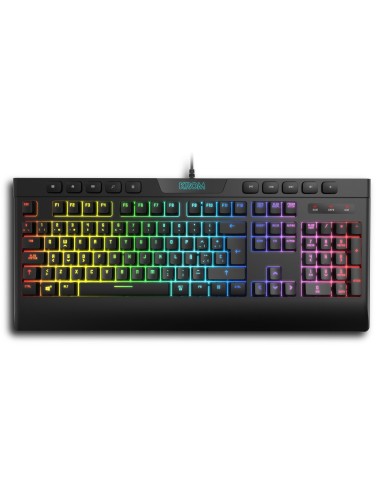 Krom Kalyos teclado Ratón incluido Juego USB Negro