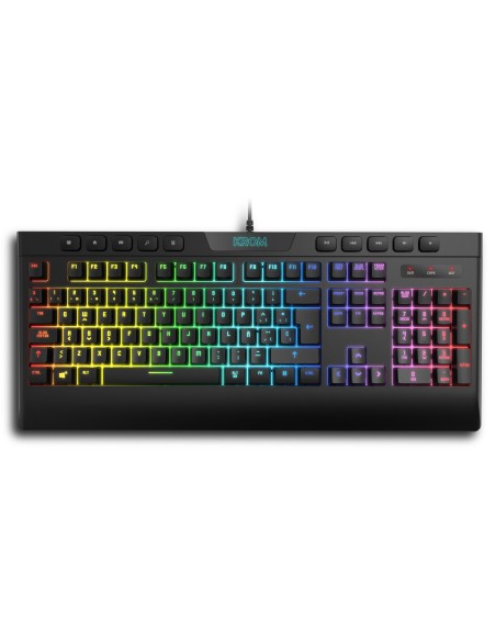Krom Kalyos teclado Ratón incluido Juego USB Negro