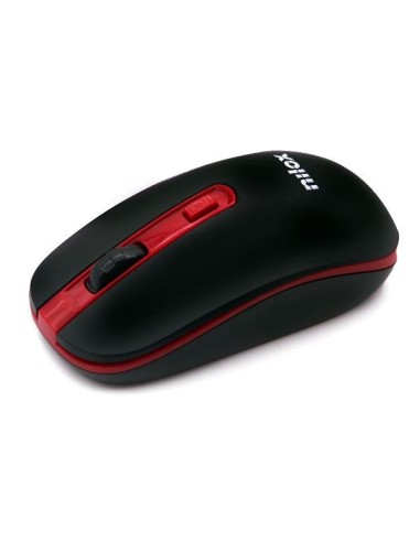 Nilox MOUSE WIRELESS BLACK RED 1600 DPI