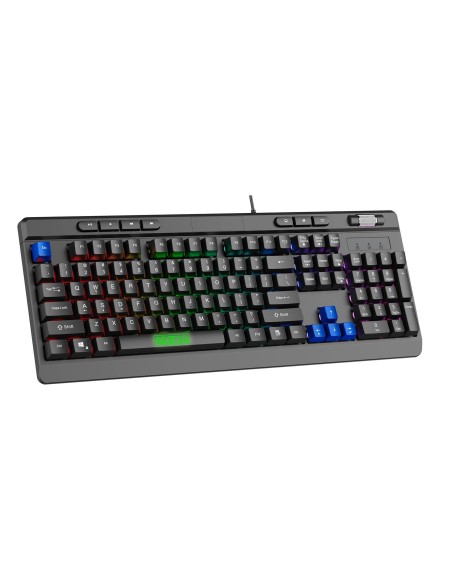 Sparco SPMEMKEYBOARD teclado Juego USB QWERTY Inglés de EE. UU. Negro