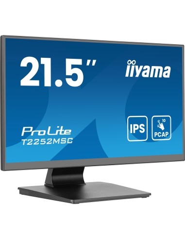 iiyama ProLite T2252MSC-B2AG pantalla para PC 54,6 cm (21.5") 1920 x 1080 Pixeles Full HD LCD Pantalla táctil Negro