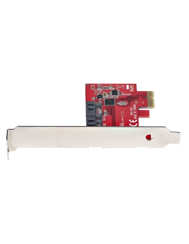 StarTech.com Tarjeta PCIe SATA - Tarjeta PCI Express Controladora de 2 Puertos SATA de 6Gbps - de Perfil Completo o Bajo -