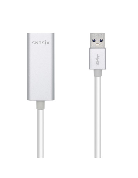 AISENS Conversor USB 3.0 A Ethernet Gigabit 10 100 1000 Mbps, 15 cm
