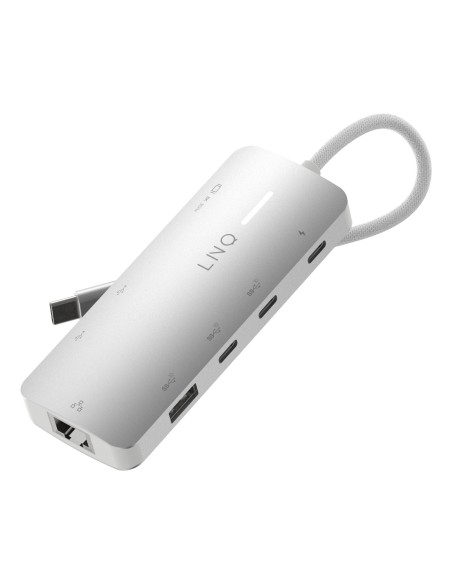 LINQ 8in1 Pro USB-C 10Gbps Multiport Hub with 4K HDMI, Ethernet and Card Reader