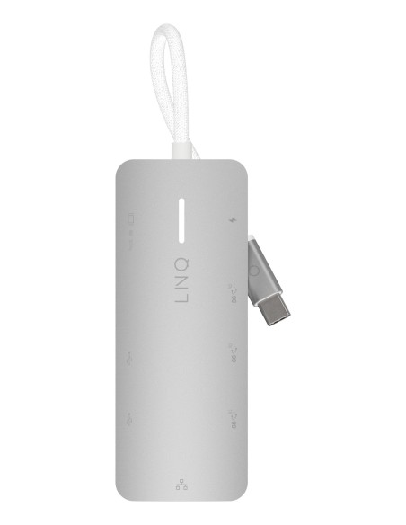 LINQ 8in1 Pro USB-C 10Gbps Multiport Hub with 4K HDMI, Ethernet and Card Reader