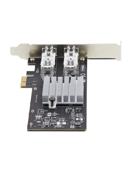 StarTech.com Tarjeta PCIe 2.1x1 de Red de Fibra Óptica Cobre Ethernet 1Gb SFP de 2 Puertos - Chipset Controlador Intel I350-AM2