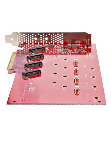 StarTech.com QUAD-M2-PCIE-CARD-B tarjeta y adaptador de interfaz Interno M.2