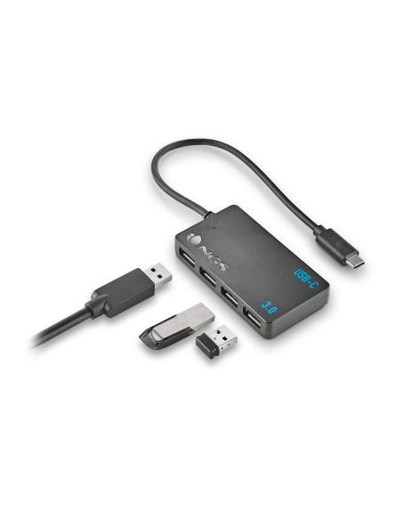 NGS WONDER IHUB4 USB 3.2 Gen 1 (3.1 Gen 1) Type-A 480 Mbit s Negro