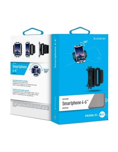 Mobilis ARM BAND 4-6IN . funda para teléfono móvil 15,2 cm (6") Brazalete caso Negro