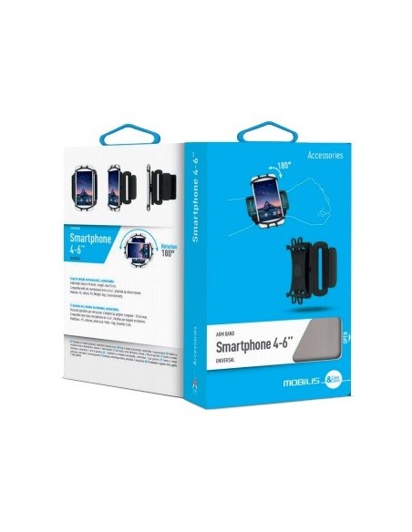 Mobilis ARM BAND 4-6IN . funda para teléfono móvil 15,2 cm (6") Brazalete caso Negro