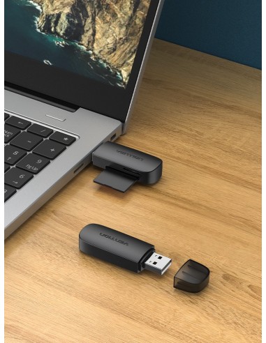 Vention Lector de Tarjetas Externo CLEB0  USB 2.0