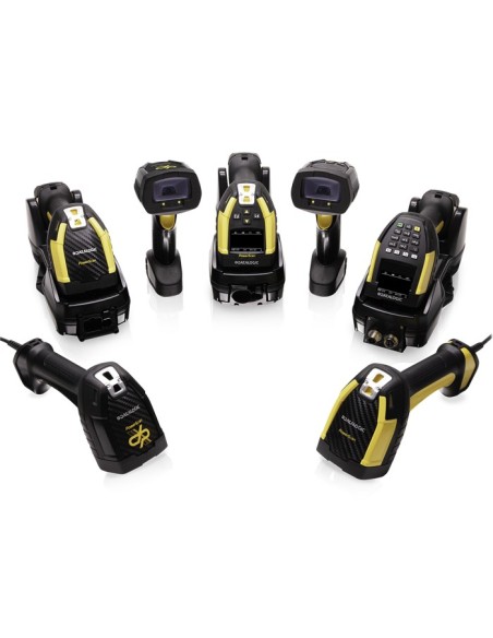 Datalogic PBT9600-ARRB lector de código de barras Lector de códigos de barras portátil 1D 2D Negro, Amarillo