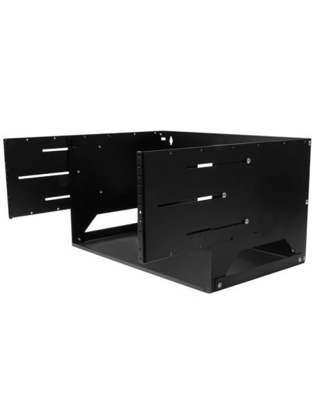 StarTech.com Rack de Servidores Abierto de 4U de Pared - de 2 Columnas - con Estante Integrado - de Profundidad Ajustable -