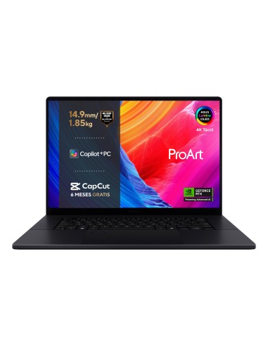 ASUS ProArt P16 OLED H7606WP-SC105W Copilot+ PC - Ordenador Portátil 16" 4K Ultra HD (AMD Ryzen AI 9 HX 370, 64GB RAM, 2TB SSD,