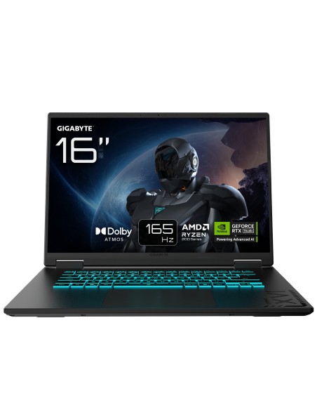 GIGABYTE GAMING A16 3VHK3PT864SD ordenador portatil AMD Ryzen™ 7 260 Portátil 40,6 cm (16") WUXGA 32 GB DDR5-SDRAM 1 TB SSD