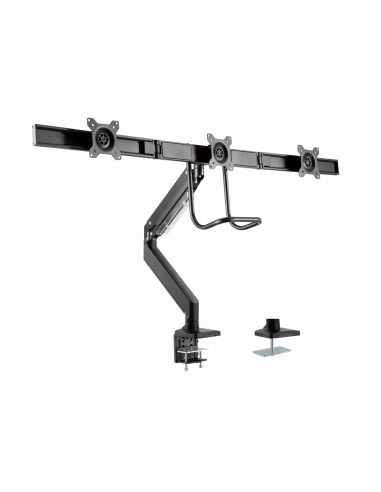 Gembird MA-DA3-03 soporte para monitor 68,6 cm (27") Escritorio Negro