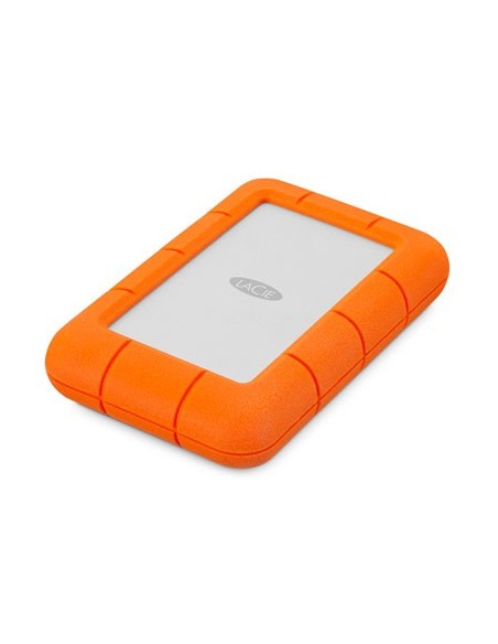 LaCie Rugged Mini disco duro externo 1 TB 5400 RPM 2.5" Micro-USB B 3.2 Gen 1 (3.1 Gen 1) Naranja, Plata