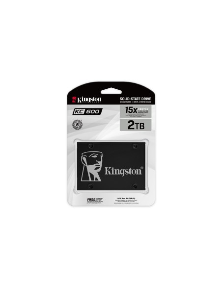 Kingston Technology Disco SSD KC600 SATA3 2,5" de 2048 G