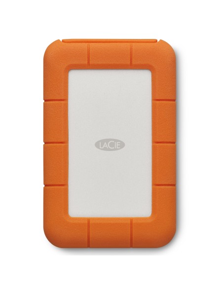 LaCie Rugged Secure disco duro externo 2 TB 2.5" USB Tipo C 3.2 Gen 1 (3.1 Gen 1) Naranja, Blanco