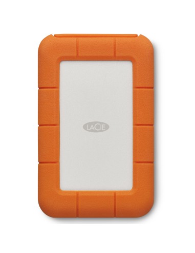 LaCie Rugged Secure disco duro externo 2 TB 2.5" USB Tipo C 3.2 Gen 1 (3.1 Gen 1) Naranja, Blanco
