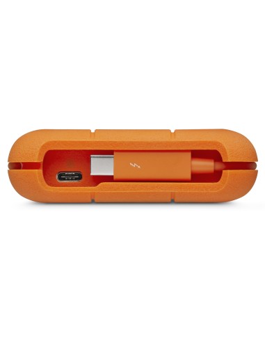 LaCie Rugged Secure disco duro externo 2 TB 2.5" USB Tipo C 3.2 Gen 1 (3.1 Gen 1) Naranja, Blanco