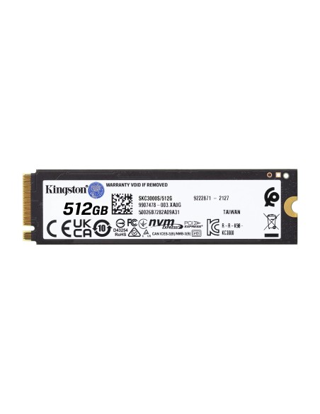 Kingston Technology 512G KC3000 M.2 2280 NVMe SSD