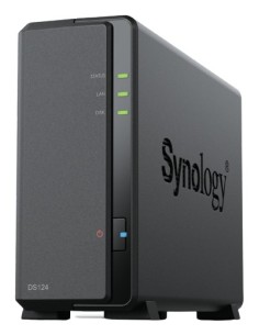 Synology DiskStation DS124 servidor de almacenamiento NAS Escritorio Realtek RTD1619B 1 GB DDR4 0 TB DiskStation Manager Negro