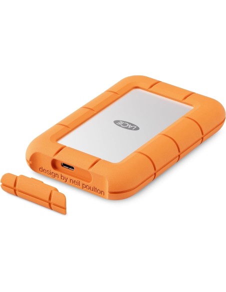 LaCie STMF500400 unidad externa de estado sólido 500 GB USB Tipo C USB 3.2 Gen 2x2 Gris, Naranja