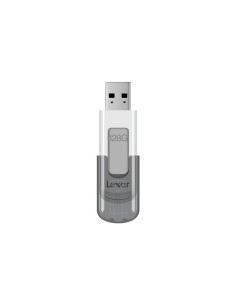 Lexar JumpDrive V100 unidad flash USB 128 GB USB tipo A 3.2 Gen 1 (3.1 Gen 1) Gris, Blanco 2
