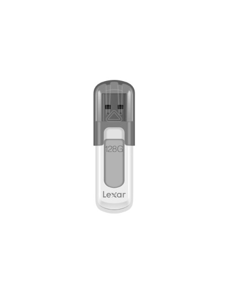 Lexar JumpDrive V100 unidad flash USB 128 GB USB tipo A 3.2 Gen 1 (3.1 Gen 1) Gris, Blanco