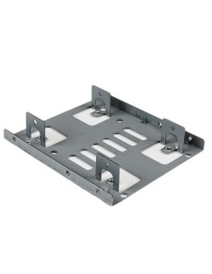 StarTech.com Bracket Adaptador Bandeja de Montaje 2 Unidades de Disco Duro HDD de 2,5" a Bahía de 3,5 Pulgadas 2
